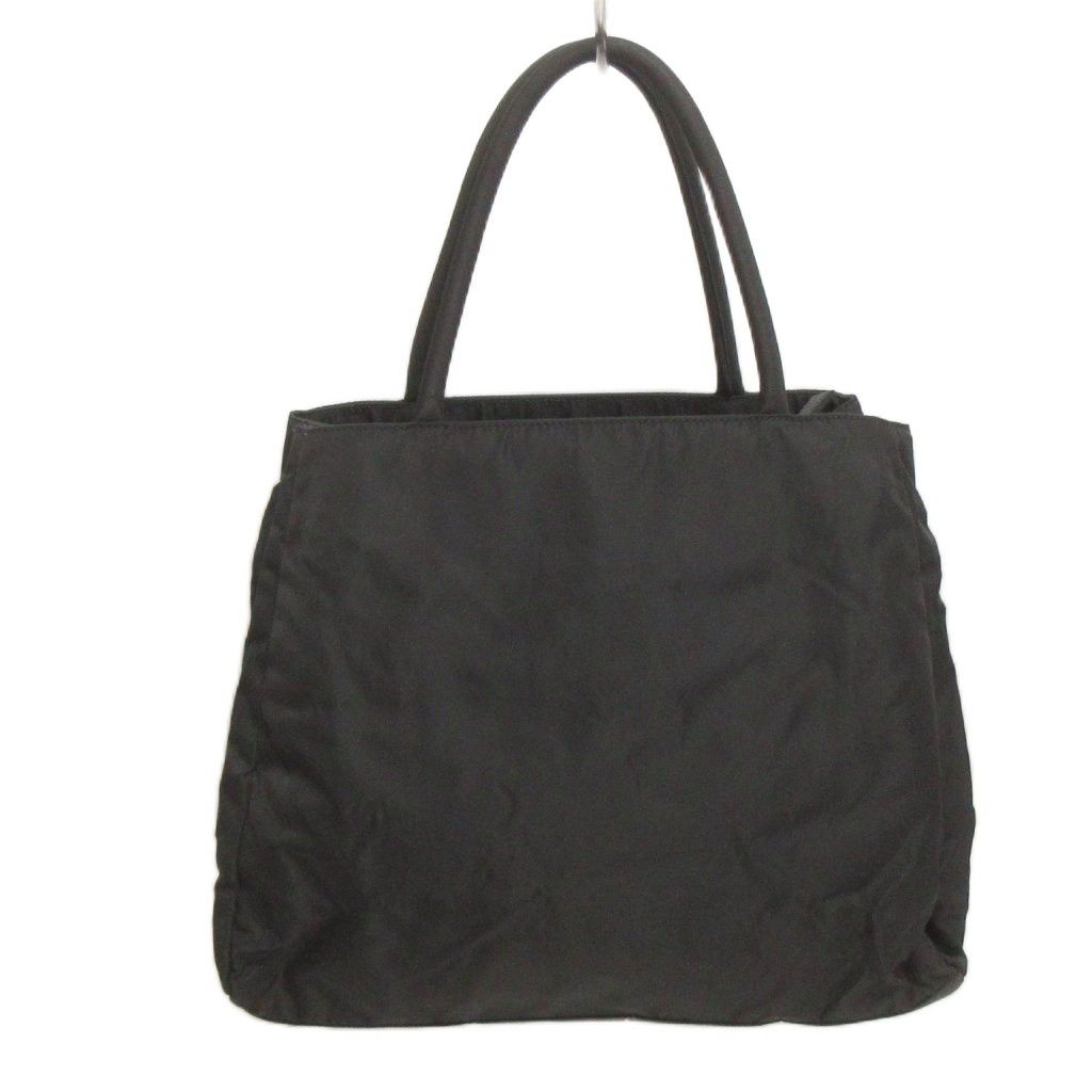 Prada Tessuto Tote Bag Nylon Participating Plate Black — view 3