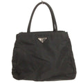 Prada Tessuto Tote Bag Nylon Participating Plate Black