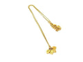Dior Necklace Heart Logo Gold Metal Vintage