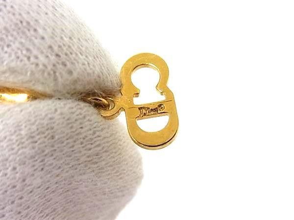Dior Necklace Heart Logo Gold Metal Vintage — view 4