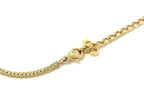 Dior Necklace Choker Flower Motif Gold Metal Rhinestone Vintage — view 3