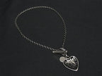 Gucci Necklace Crest Heart Silver Pendant Toggle — view 3