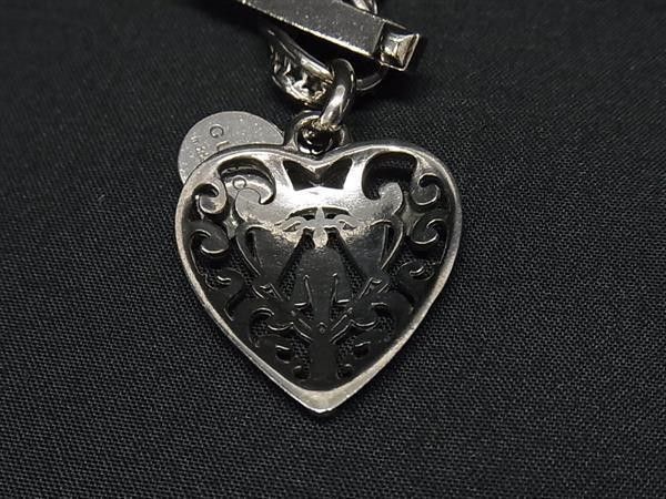 Gucci Necklace Crest Heart Silver Pendant Toggle — view 4