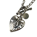 Gucci Necklace Crest Heart Silver Pendant Toggle — view 2