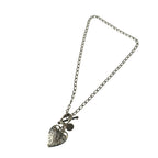 Gucci Necklace Crest Heart Silver Pendant Toggle