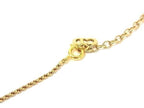 Dior Necklace Oval CD Logo Gold Metal Mesh Vintage — view 3