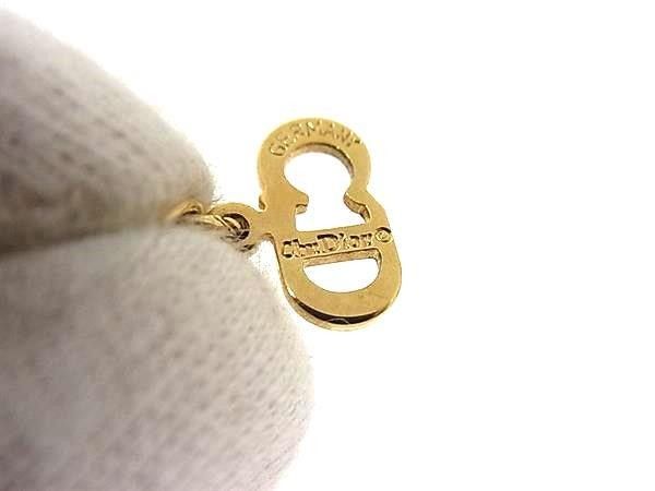 Dior Necklace Oval CD Logo Gold Metal Mesh Vintage — view 4