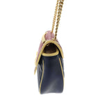 Gucci GG Marmont Medium Shoulder Bag Navy — view 3
