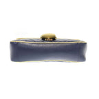 Gucci GG Marmont Medium Shoulder Bag Navy — view 4