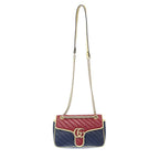 Gucci GG Marmont Medium Shoulder Bag Navy — view 5