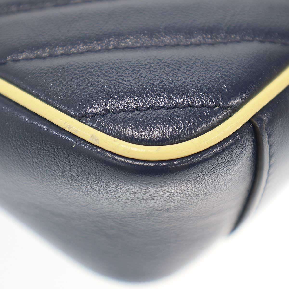Gucci GG Marmont Medium Shoulder Bag Navy — view 8