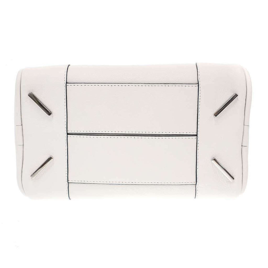 Loewe Amazona 75 Small Leather Shoulder Bag White — view 4