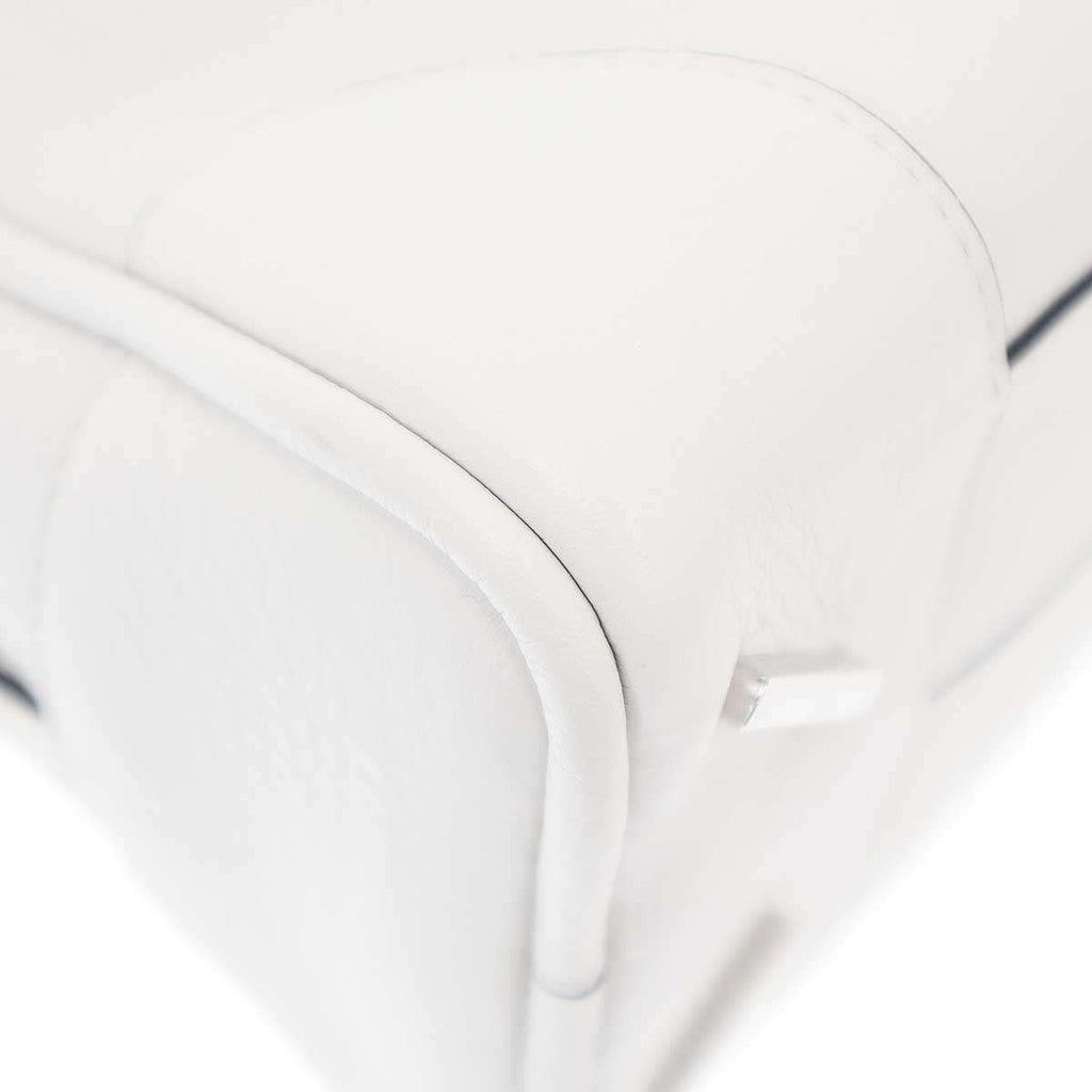 Loewe Amazona 75 Small Leather Shoulder Bag White — view 7