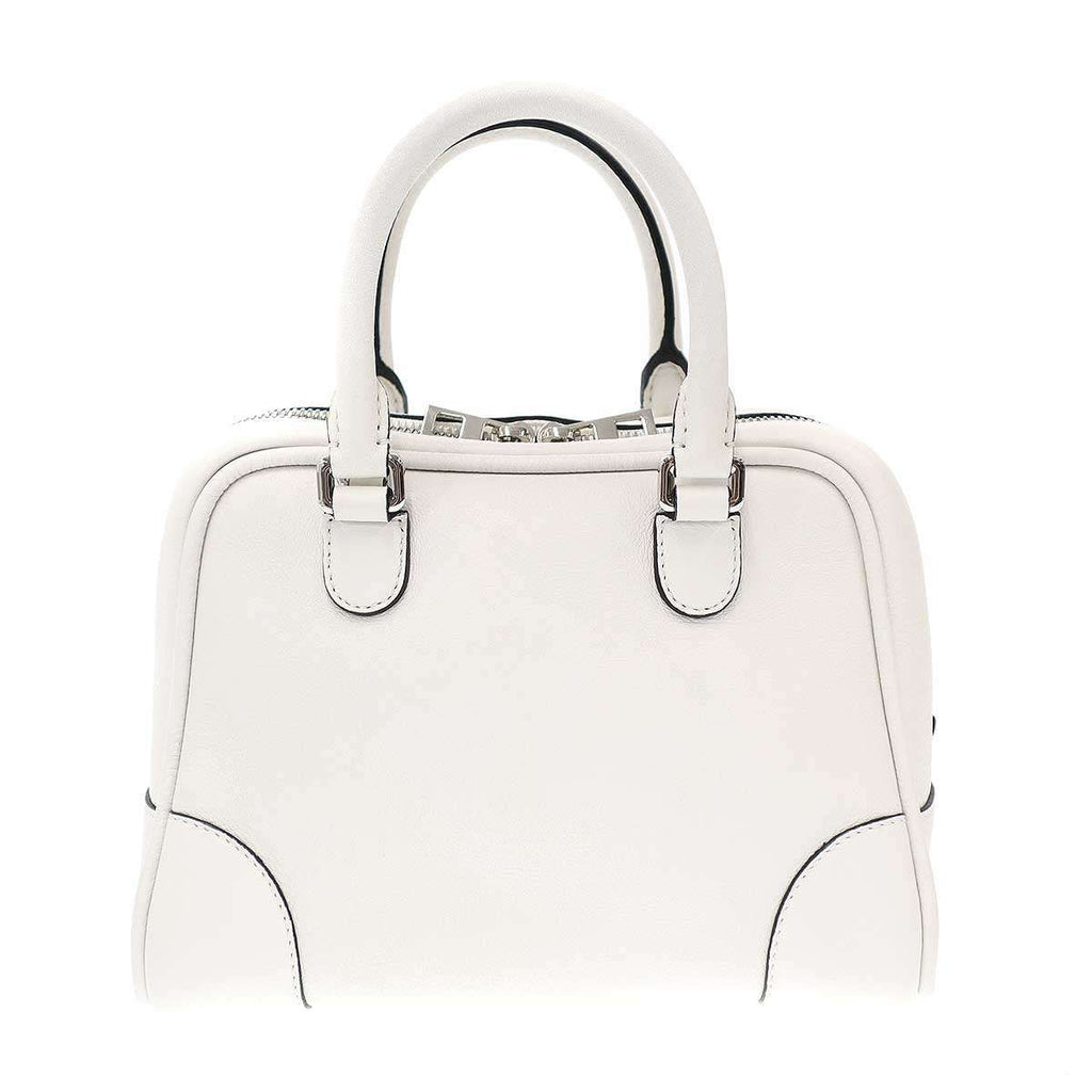 Loewe Amazona 75 Small Leather Shoulder Bag White — view 2
