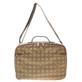 Chanel New Travel Line CC Logo Shoulder Boston Bag Khaki