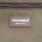 Chanel New Travel Line CC Logo Shoulder Boston Bag Khaki — view 5