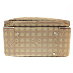 Chanel New Travel Line CC Logo Shoulder Boston Bag Khaki — view 4