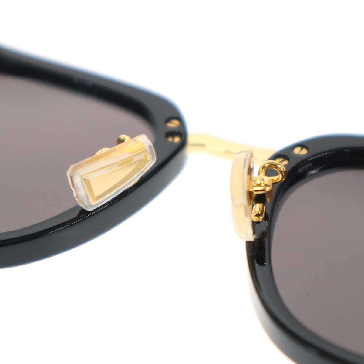 Bottega Veneta Wellington Shape Asian Fit Sunglasses Black 55 Eyewear — view 7