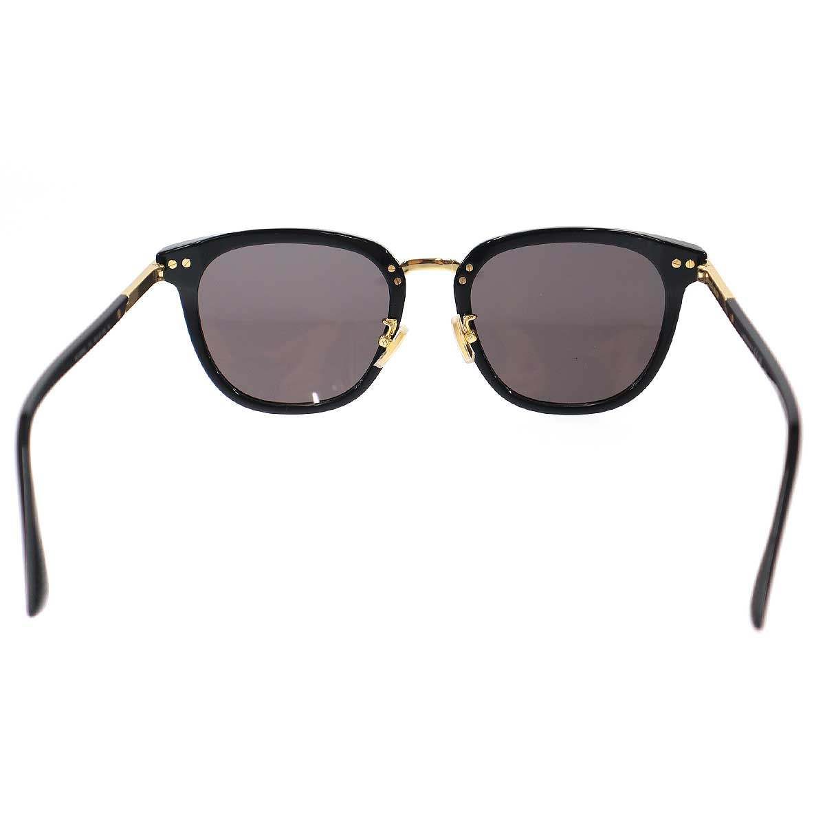 Bottega Veneta Wellington Shape Asian Fit Sunglasses Black 55 Eyewear — view 4
