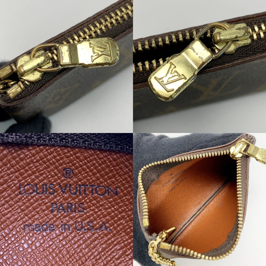 Louis Vuitton Monogram Pochette Cles Coin Purse Key Ring — view 6