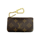 Louis Vuitton Monogram Pochette Cles Coin Purse Key Ring