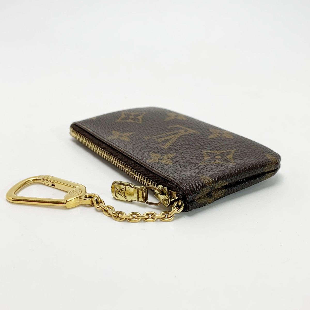 Louis Vuitton Monogram Pochette Cles Coin Purse Key Ring — view 3