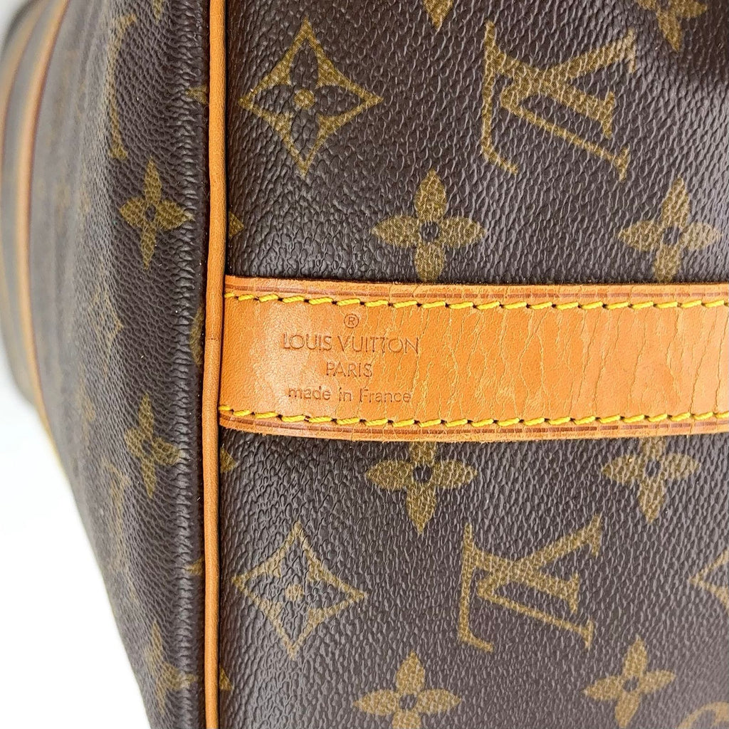 Louis Vuitton Keepall Bandouliere 45 Monogram Leather Brown Light Boston Bag — view 4