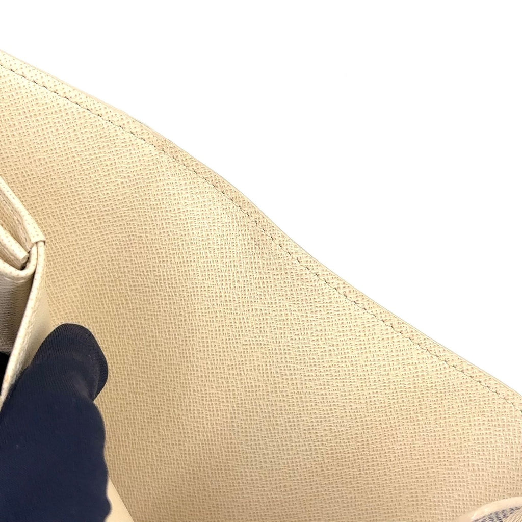 Louis Vuitton Portefeuille Alexandra Damier Azur Leather White Trifold Wallet — view 6