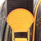 Louis Vuitton Reporter PM Monogram Leather Brown Light Shoulder Bag Gold — view 5