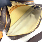 Louis Vuitton Reporter PM Monogram Leather Brown Light Shoulder Bag Gold — view 3