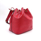 Louis Vuitton Petit Noe Epi Castilian Red Leather Shoulder Bag Gold — view 2