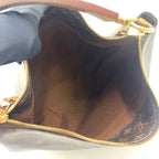 Louis Vuitton Sully MM Monogram Leather Brown Light Shoulder Bag Gold — view 3