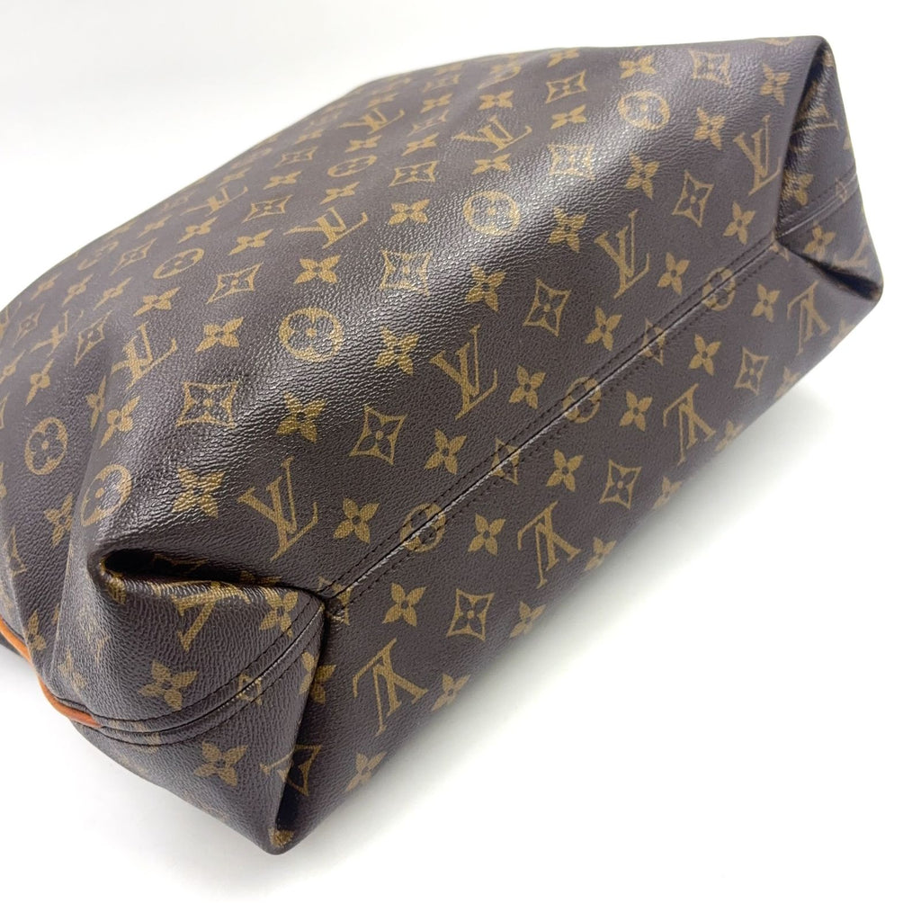 Louis Vuitton Sully MM Monogram Leather Brown Light Shoulder Bag Gold — view 6