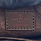 Louis Vuitton Pochette Viemakao Damier Ebene Leather Brown Clutch Gold — view 4