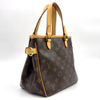 Louis Vuitton Batignolles Monogram Leather Brown Light Handbag Gold — view 2