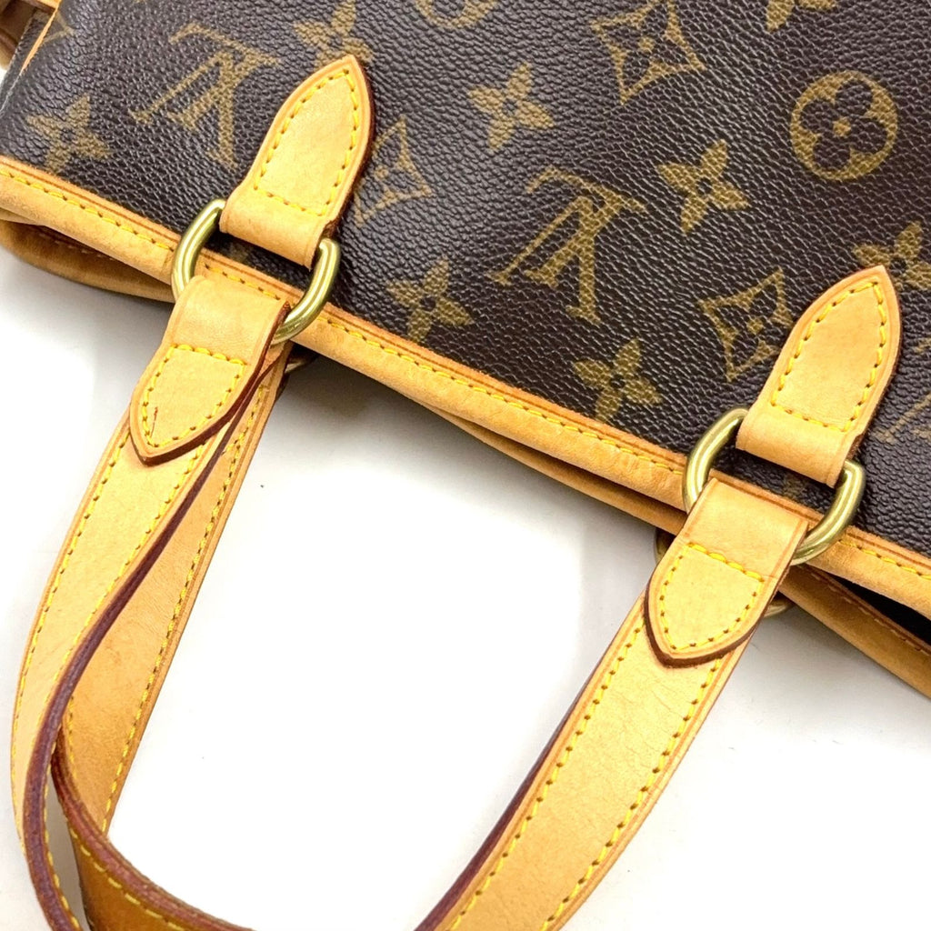 Louis Vuitton Batignolles Monogram Leather Brown Light Handbag Gold — view 6