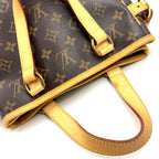 Louis Vuitton Batignolles Monogram Leather Brown Light Handbag Gold — view 7