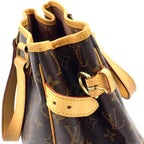 Louis Vuitton Batignolles Monogram Leather Brown Light Handbag Gold — view 8