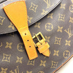 Louis Vuitton Jeune Fille GM Monogram Leather Brown Light Shoulder Bag Gold — view 5