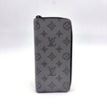 Louis Vuitton Zippy Wallet Vertical Nam Leather Gray Black
