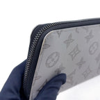 Louis Vuitton Zippy Wallet Vertical Nam Leather Gray Black — view 6