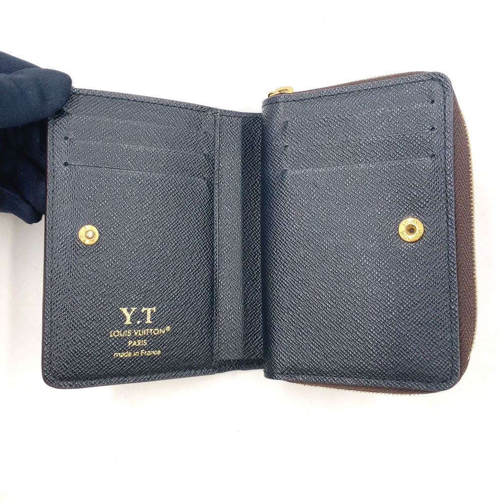 Louis Vuitton Portefeuille Monogram Reverse Leather Brown Black Bifold Wallet — view 3
