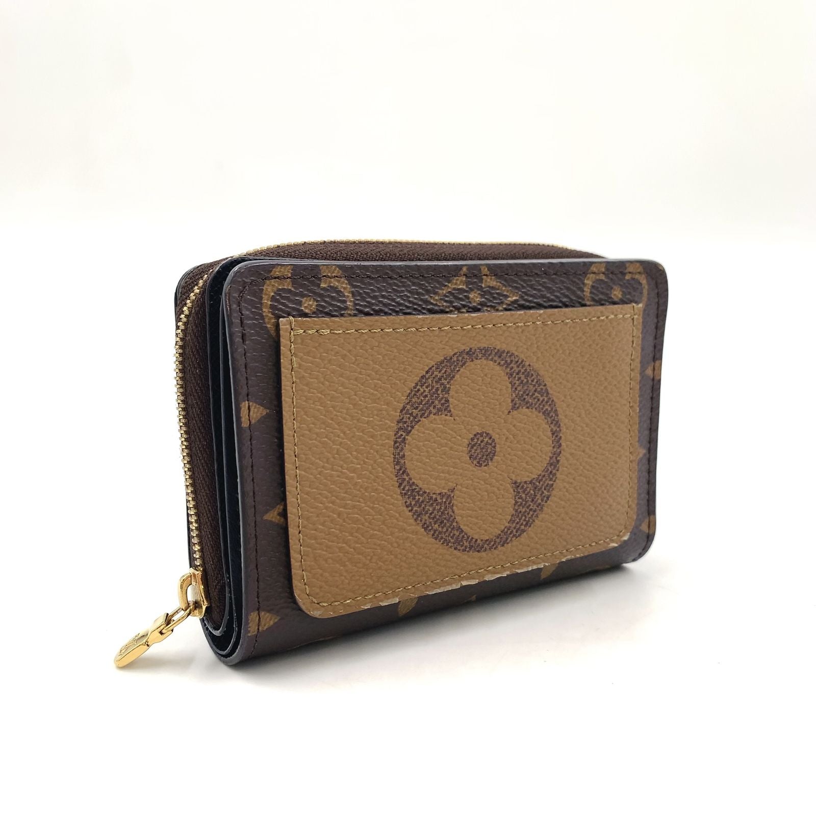 Louis Vuitton Portefeuille Monogram Reverse Leather Brown Black Bifold Wallet — view 2