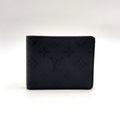 Louis Vuitton Portefeuille Multiple Enabled Leather Black Wallet