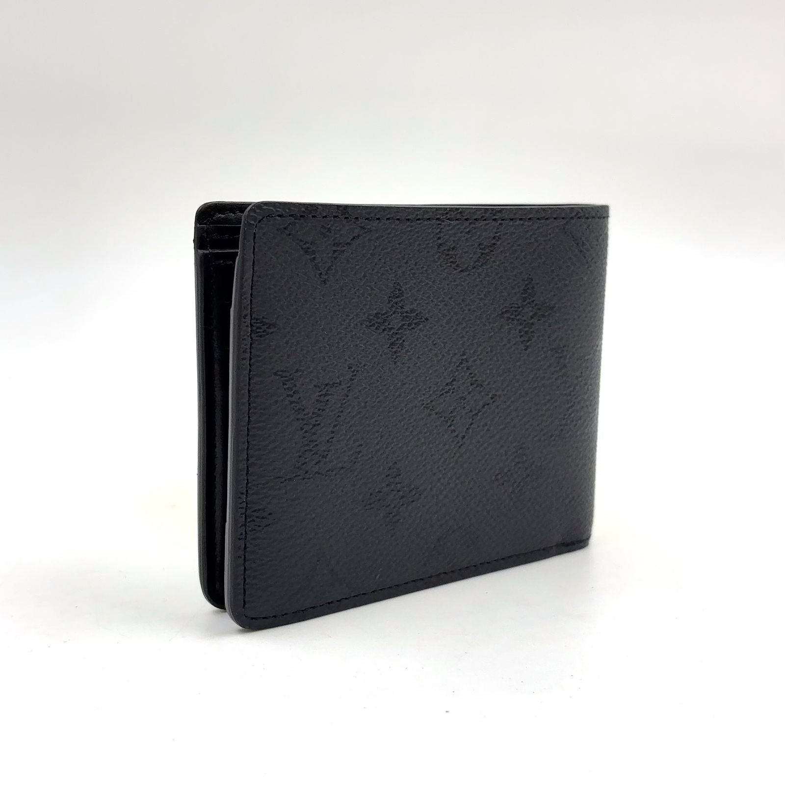 Louis Vuitton Portefeuille Multiple Enabled Leather Black Wallet — view 2