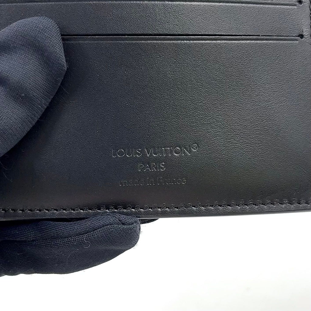 Louis Vuitton Portefeuille Multiple Enabled Leather Black Wallet — view 4