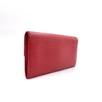 Louis Vuitton Pochette Porte Monnaie Credit Epi Castilian Red Leather Bifold — view 2