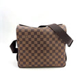 Louis Vuitton Naviglio Damier Ebene Brown Shoulder Bag Gold