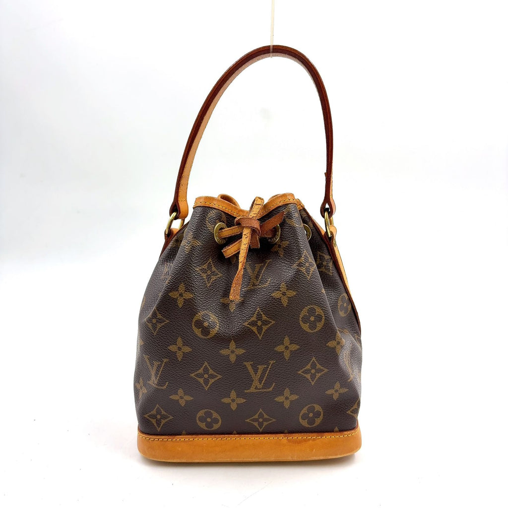 Louis Vuitton Mini Noe Monogram Leather Brown Light Handbag Gold