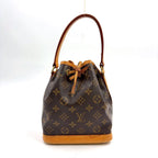 Louis Vuitton Mini Noe Monogram Leather Brown Light Handbag Gold